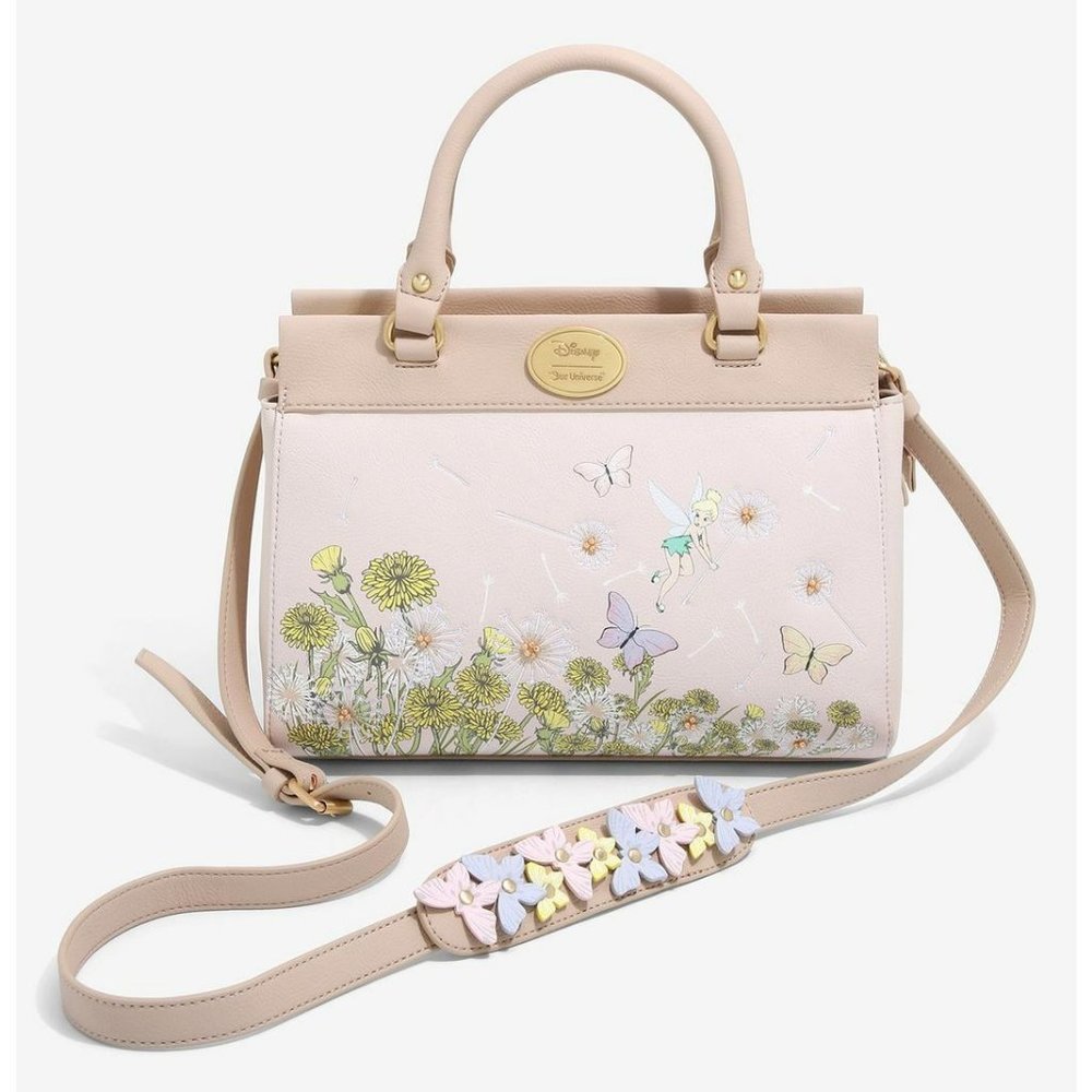 Our Universe Disney Peter Pan Tinker Bell & Dandelions Tote + Card Holder